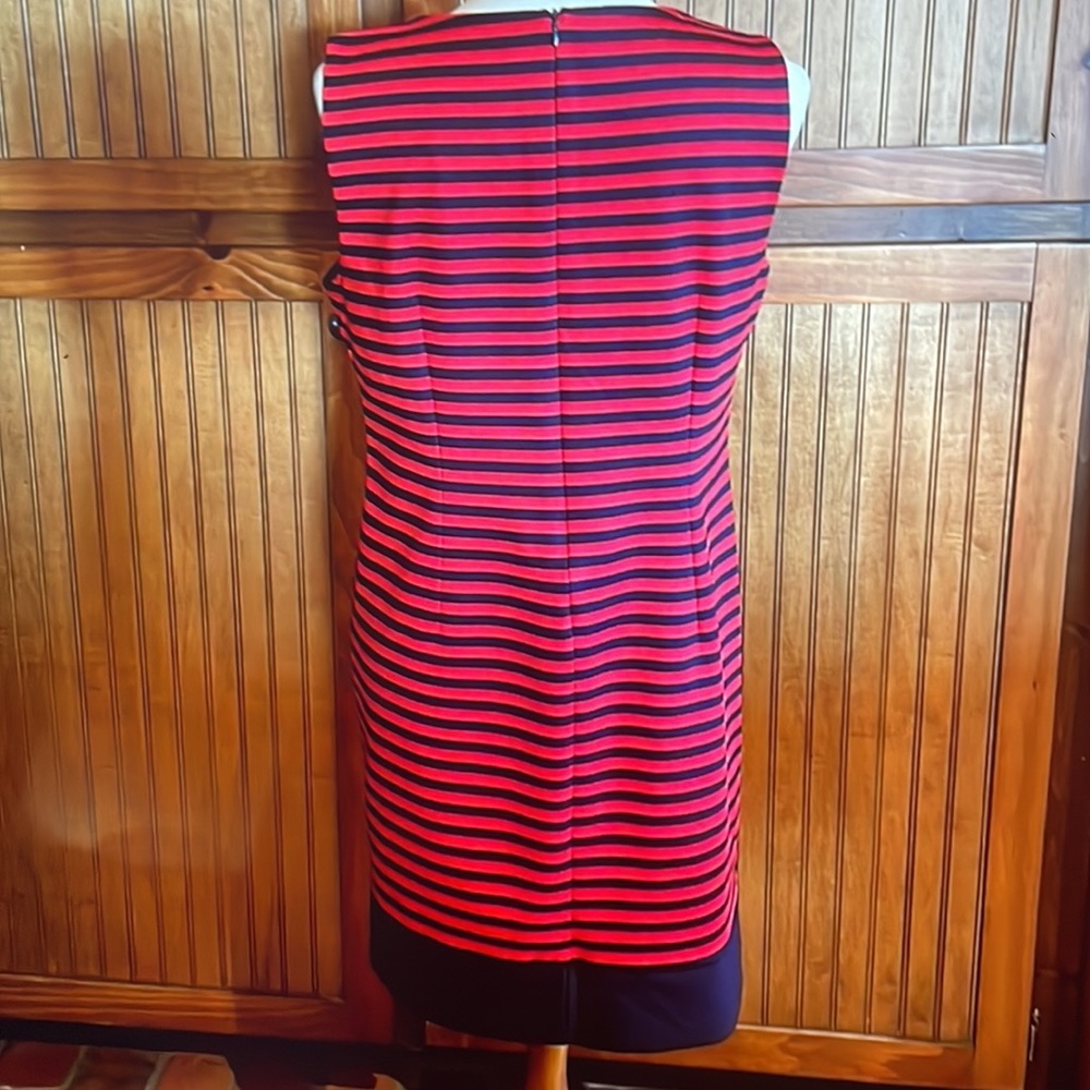 #332, Premise sleeveless striped straight dress, size Petite L - Picture 2 of 2
